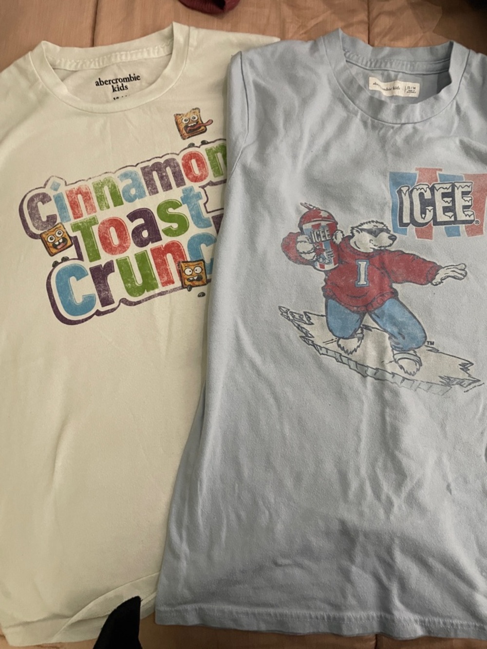 abercrombie kids White Cinnamon Toast Crunch Graphic Tee